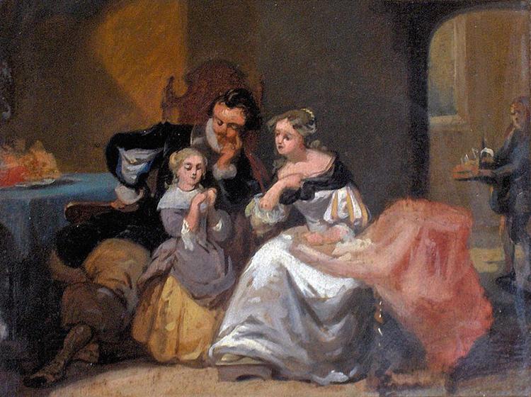 Charles van den Daele A happy family oil painting picture